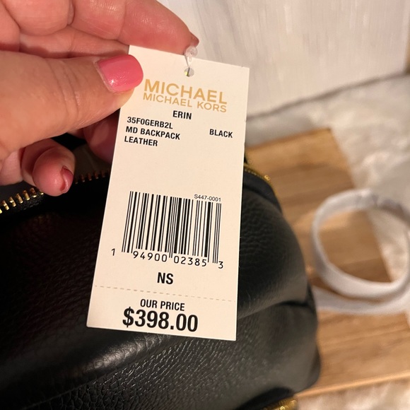 Michael Kors Women's Erin Medium
Pebbled Leather Backpack - Picture 6 of 6